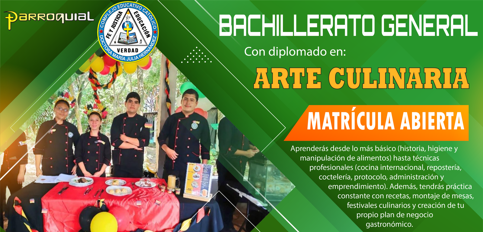 Bachillerato General Diplomado en Arte Culinaria